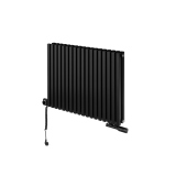 Grzejnik dekoracyjny poziomy Nomad 600x810 czarny