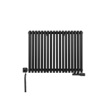 Grzejnik dekoracyjny poziomy Nomad 600x810 czarny