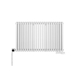 Grzejnik dekoracyjny poziomy Nomad 600x990 biały