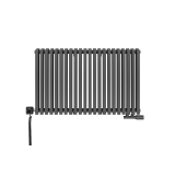 Grzejnik dekoracyjny poziomy Nomad 600x990 grafit
