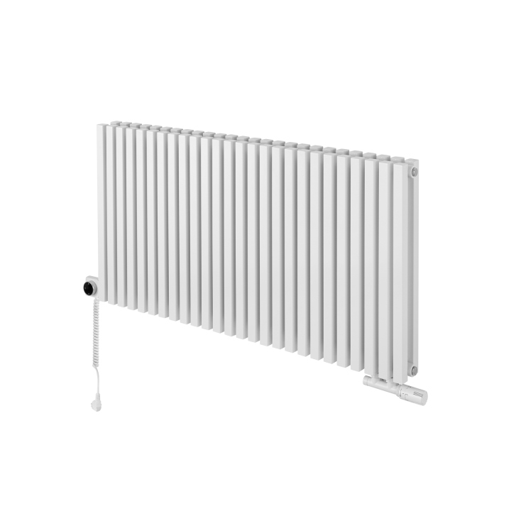 Grzejnik dekoracyjny poziomy Nomad 600x1170 biały