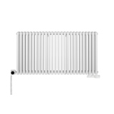 Grzejnik dekoracyjny poziomy Nomad 600x1170 biały