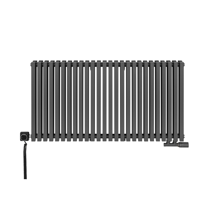 Grzejnik dekoracyjny poziomy Nomad 600x1170 grafit