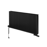 Grzejnik dekoracyjny poziomy Nomad 600x1170 czarny