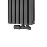 Grzejnik dekoracyjny poziomy Nomad 600x990 grafit