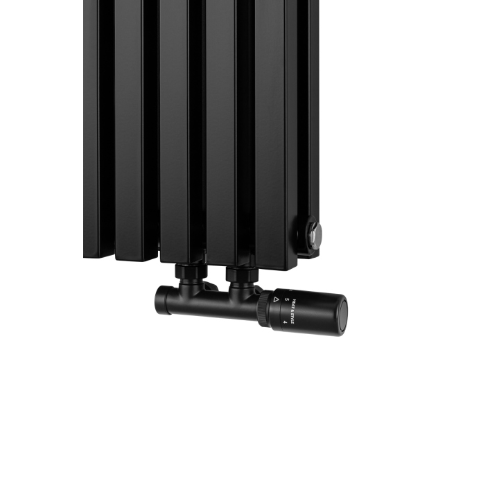 Grzejnik dekoracyjny poziomy Nomad 600x990 czarny