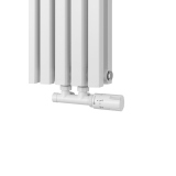 Grzejnik dekoracyjny poziomy Nomad 600x810 biały