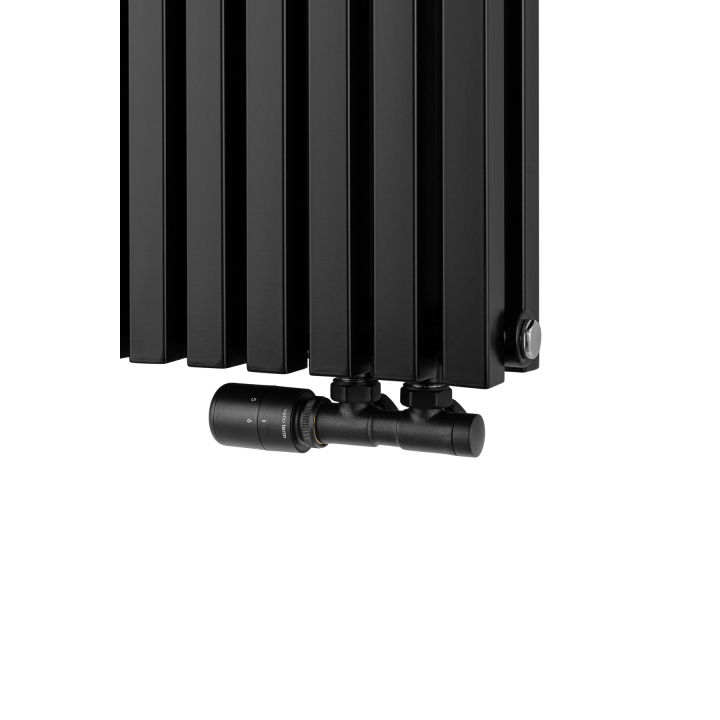 Grzejnik dekoracyjny poziomy Nomad 600x810 czarny