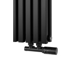 Grzejnik dekoracyjny poziomy Nomad 600x630 czarny