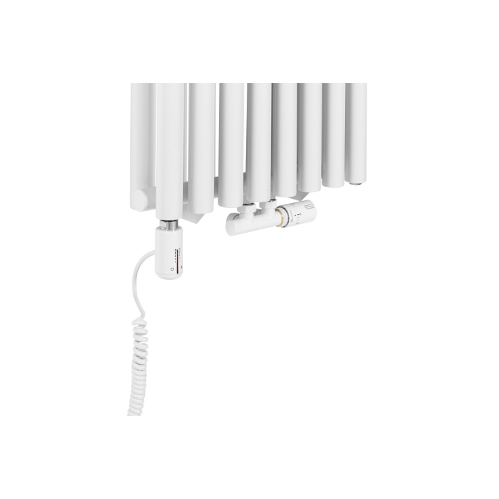 Grzejnik dekoracyjny Gilda GD2E 1800x472 biały