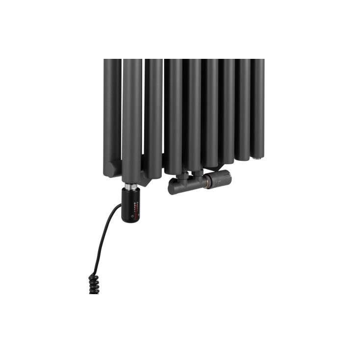 Grzejnik dekoracyjny Gilda GD2E 1800x472 grafit