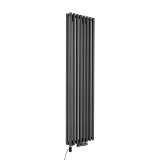 Grzejnik dekoracyjny Gilda GD2E 1800x472 grafit