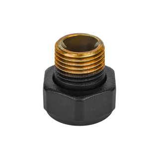 Złączka zaciskowa GW 3/4 x GZ1/2 czarny mat