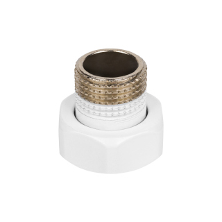 Złączka zaciskowa GW 3/4 x GZ 1/2 biała