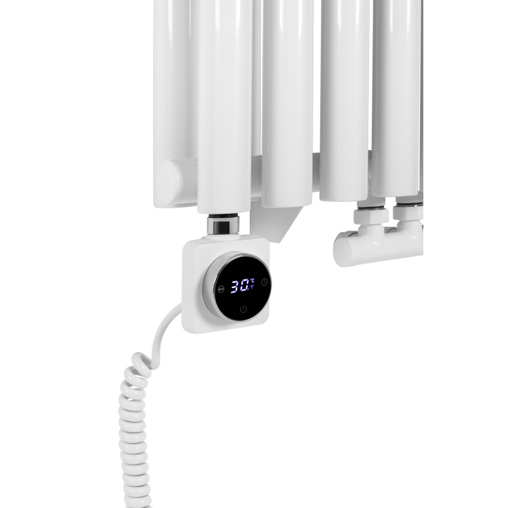 Grzejnik dekoracyjny Gilda GD2E 1800x472 biały