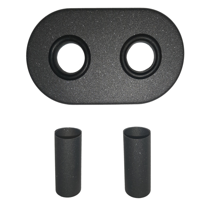 Zestaw maskujący z rozetą podwójną, grafit struktura