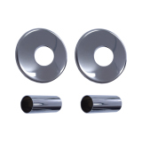 Zestaw maskujący z rozetami pojedynczymi, chrom