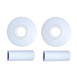 Zestaw maskujący z rozetami pojedynczymi, biały