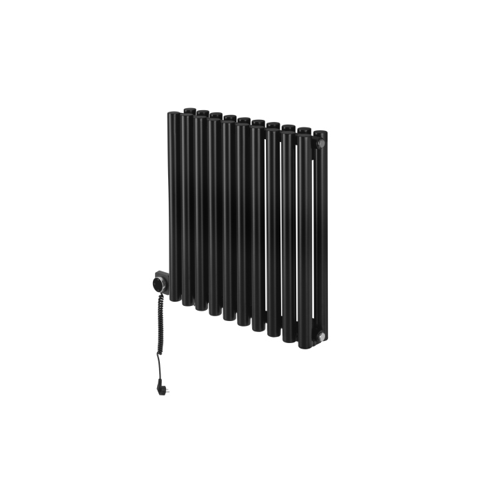 Grzejnik dekoracyjny poziomy Gilda GD2E 600x590 czarny