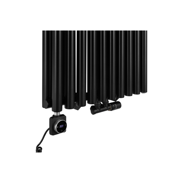 Grzejnik dekoracyjny Gilda GD2E 1800x590 czarny