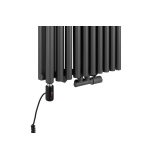 Grzejnik dekoracyjny Gilda GD2E 1800x590 grafit