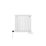 Grzejnik dekoracyjny poziomy Gilda GD2E 600x590 biały