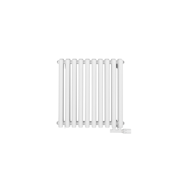 Grzejnik dekoracyjny poziomy Gilda GD2E 600x590 biały