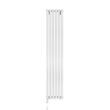 Grzejnik dekoracyjny Gilda GD2E 1800x354 biały