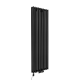 Grzejnik dekoracyjny Gilda GD2E 1800x590 czarny