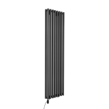 Grzejnik dekoracyjny Gilda GD2E 1800x472 grafit