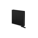 Grzejnik dekoracyjny poziomy Nomad 600x630 czarny