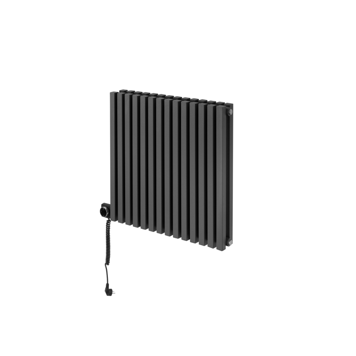 Grzejnik dekoracyjny poziomy Nomad 600x630 grafit