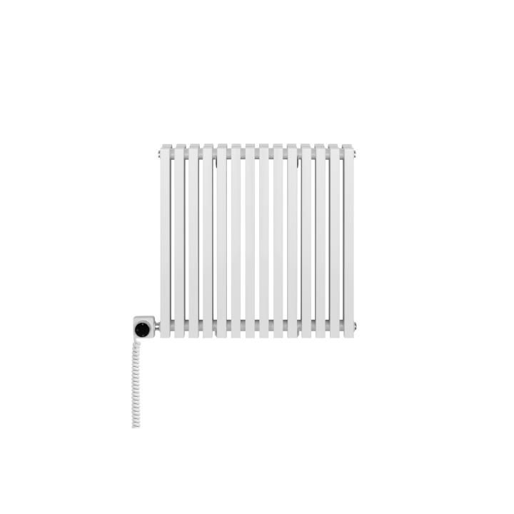 Grzejnik dekoracyjny poziomy Nomad 600x630 biały