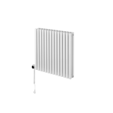 Grzejnik dekoracyjny poziomy Nomad 600x630 biały