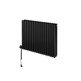 Grzejnik dekoracyjny poziomy Nomad 600x810 czarny