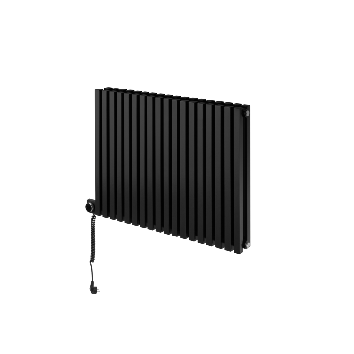 Grzejnik dekoracyjny poziomy Nomad 600x810 czarny