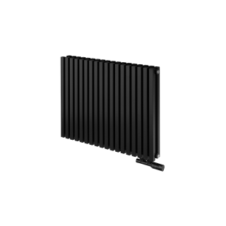 Grzejnik dekoracyjny poziomy Nomad 600x810 czarny