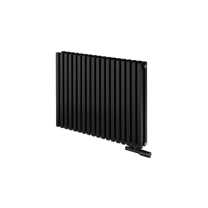 Grzejnik dekoracyjny poziomy Nomad 600x810 czarny