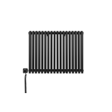 Grzejnik dekoracyjny poziomy Nomad 600x810 czarny