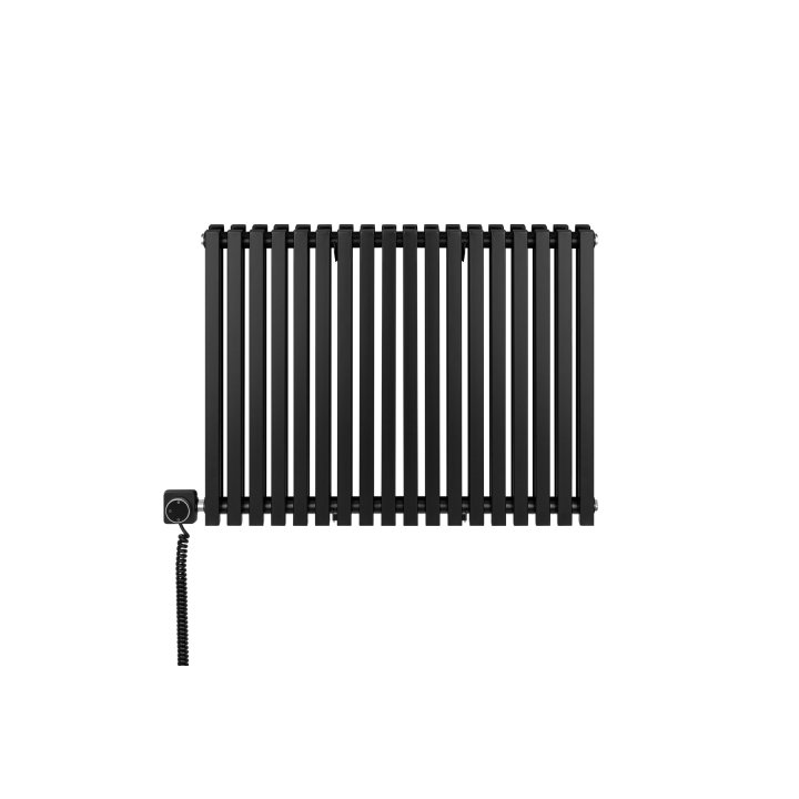 Grzejnik dekoracyjny poziomy Nomad 600x810 czarny