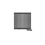 Grzejnik dekoracyjny poziomy Nomad 600x630 grafit