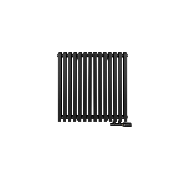 Grzejnik dekoracyjny poziomy Nomad 600x630 czarny
