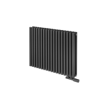 Grzejnik dekoracyjny poziomy Nomad 600x810 grafit