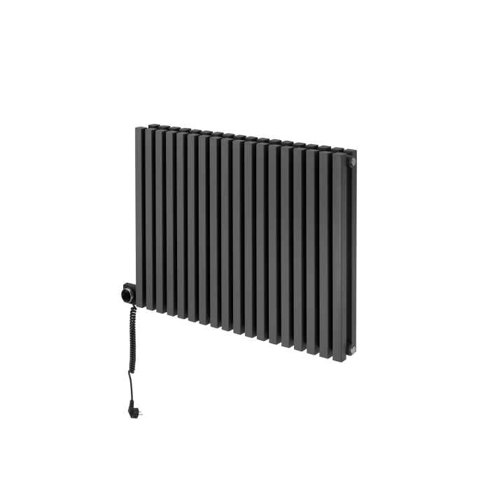 Grzejnik dekoracyjny poziomy Nomad 600x810 grafit