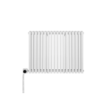 Grzejnik dekoracyjny poziomy Nomad 600x810 biały