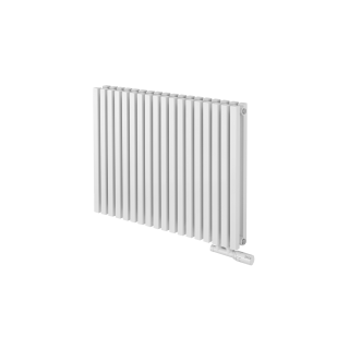 Grzejnik dekoracyjny poziomy Nomad 600x810 biały