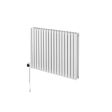 Grzejnik dekoracyjny poziomy Nomad 600x810 biały