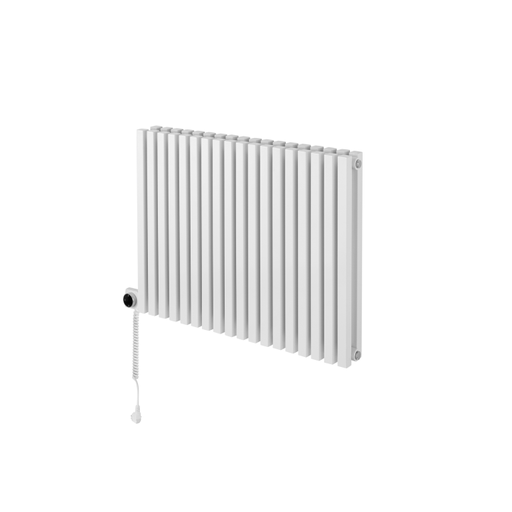 Grzejnik dekoracyjny poziomy Nomad 600x810 biały