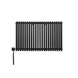 Grzejnik dekoracyjny poziomy Nomad 600x990 czarny