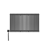 Grzejnik dekoracyjny poziomy Nomad 600x990 grafit